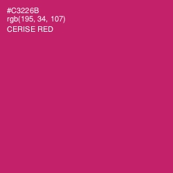 #C3226B - Cerise Red Color Image